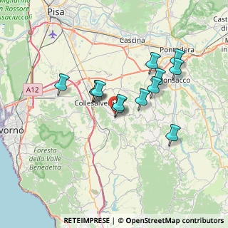 Mappa Via Casaferri, 56043 Fauglia PI, Italia (6.04231)