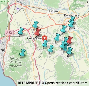 Mappa Via Casaferri, 56043 Fauglia PI, Italia (7.35111)