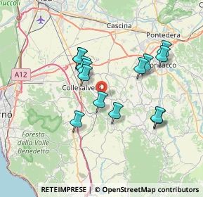 Mappa Via Casaferri, 56043 Fauglia PI, Italia (6.60286)