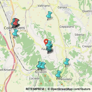 Mappa Via Casaferri, 56043 Fauglia PI, Italia (2.5545)
