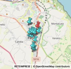 Mappa Via Miglioli Guido, 60131 Ancona AN, Italia (0.94706)