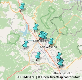 Mappa Via del Pentolo, 52037 Sansepolcro AR, Italia (7.21167)
