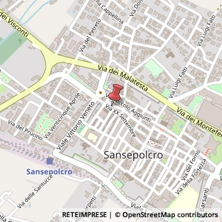 Mappa Via XX Settembre, 22, 52037 Sansepolcro, Arezzo (Toscana)