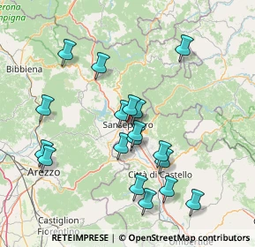 Mappa Via del Pentolo, 52037 Sansepolcro AR, Italia (15.39056)