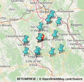 Mappa 50132 Barberino Tavarnelle FI, Italia (11.63625)