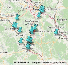 Mappa 50132 Barberino Tavarnelle FI, Italia (14.8325)