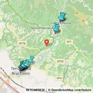 Mappa Via della Penna Alta, 52028 Terranuova Bracciolini AR, Italia (2.8415)