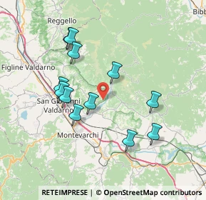 Mappa Via della Penna Alta, 52028 Terranuova Bracciolini AR, Italia (7.17417)