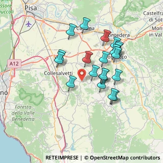 Mappa Via Botteghino, 56040 Botteghino PI, Italia (6.766)