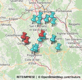 Mappa Via Bramante, 50028 Tavarnelle Val di Pesa FI, Italia (11.3195)