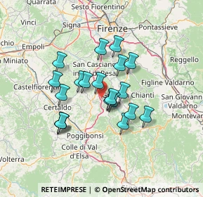 Mappa Via Bramante, 50028 Tavarnelle Val di Pesa FI, Italia (11.051)
