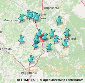 Mappa Via Bramante, 50028 Tavarnelle Val di Pesa FI, Italia (6.49105)