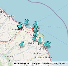 Mappa Via Giulio Pastore Sassari, 60131 Ancona AN, Italia (11.92)