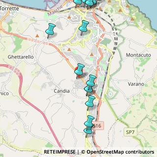 Mappa Via Achille Grandi, 60124 Ancona AN, Italia (2.71667)
