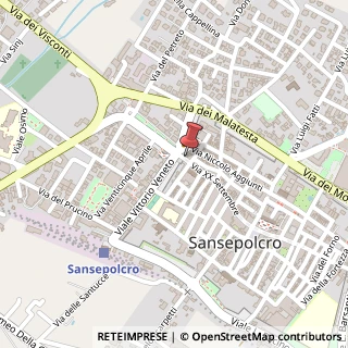 Mappa Via XX Settembre, 2, 52037 Sansepolcro, Arezzo (Toscana)