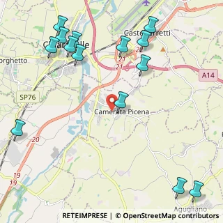 Mappa Via Aldo Moro, 60020 Camerata Picena AN, Italia (2.95071)