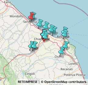 Mappa Via Galileo Galilei, 60020 Camerata Picena AN, Italia (10.07706)