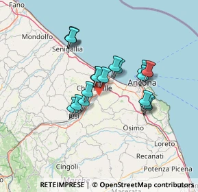 Mappa Via Galileo Galilei, 60020 Camerata Picena AN, Italia (11.24667)