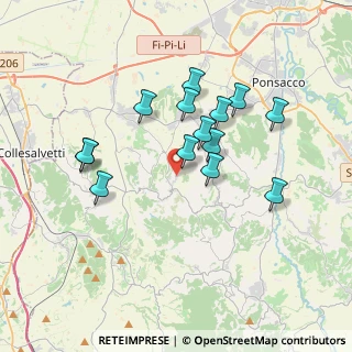 Mappa Via Il Colle, 56040 Crespina Lorenzana PI, Italia (3.31071)