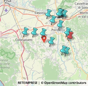 Mappa Via Il Colle, 56040 Crespina Lorenzana PI, Italia (7.73438)