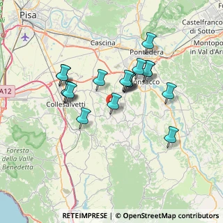 Mappa Via Il Colle, 56040 Crespina Lorenzana PI, Italia (6.40444)