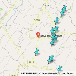 Mappa Via Rosciano, 60030 Belvedere Ostrense AN, Italia (2.73083)