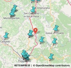Mappa Via Alberto Burri, 50028 Tavarnelle Val di Pesa FI, Italia (11.4)