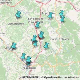 Mappa Via Alberto Burri, 50028 Barberino Tavarnelle FI, Italia (8.6965)
