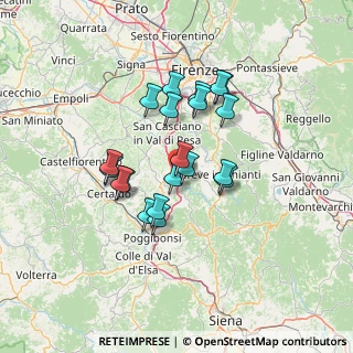 Mappa Via Alberto Burri, 50028 Tavarnelle Val di Pesa FI, Italia (11.2675)