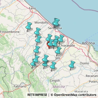 Mappa Via Giuseppe Mazzini, 60030 Belvedere Ostrense AN, Italia (11.77333)