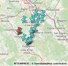 Mappa Via Sangallo, 50028 San Casciano in Val di pesa FI, Italia (11.321)