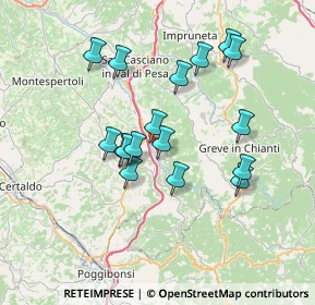 Mappa Via Sangallo, 50028 San Casciano in Val di pesa FI, Italia (6.56235)