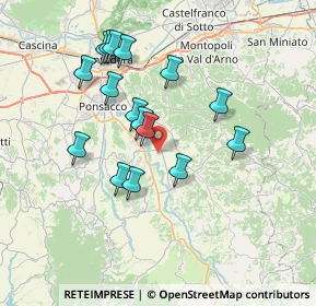 Mappa Terzo Viale, 56037 Peccioli PI, Italia (6.92313)