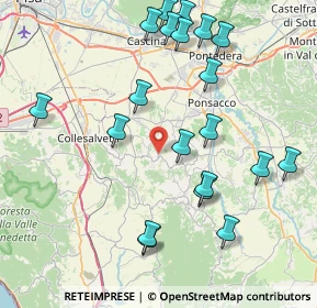 Mappa Piazza Cesare Battisti, 56040 Crespina Lorenzana PI, Italia (9.2765)