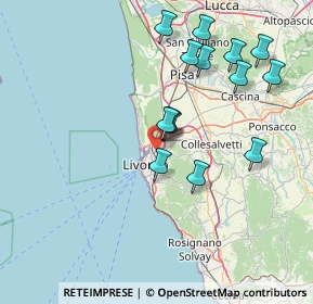 Mappa Via Nord, 57121 Livorno LI, Italia (15.435)
