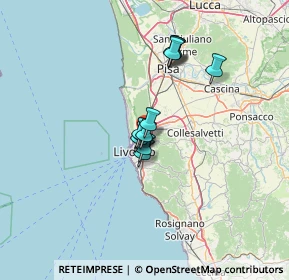 Mappa Via Nord, 57121 Livorno LI, Italia (9.14917)