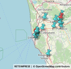 Mappa Via Nord, 57121 Livorno LI, Italia (13.36375)