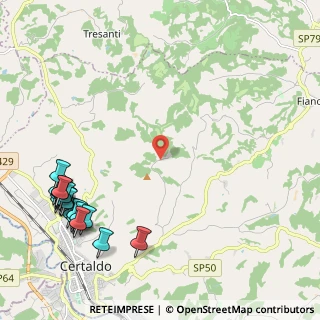 Mappa Via di Mugnano, 50052 Certaldo FI, Italia (3.145)