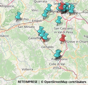 Mappa Via delle Regioni, 50052 Castelfiorentino FI, Italia (18.746)