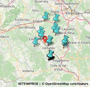 Mappa Via delle Regioni, 50052 Castelfiorentino FI, Italia (10.6455)