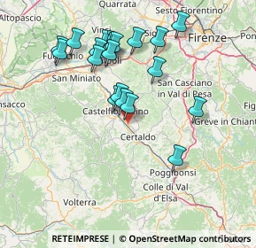 Mappa Via delle Regioni, 50052 Castelfiorentino FI, Italia (15.1035)