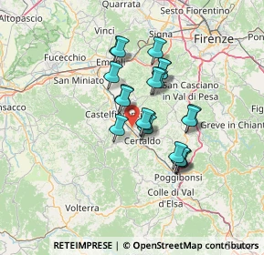 Mappa Via delle Regioni, 50052 Castelfiorentino FI, Italia (10.656)