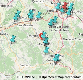 Mappa Via delle Regioni, 50052 Castelfiorentino FI, Italia (18.869)