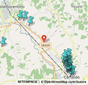Mappa Via delle Regioni, 50052 Castelfiorentino FI, Italia (3.008)