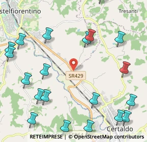 Mappa Via delle Regioni, 50052 Castelfiorentino FI, Italia (2.991)
