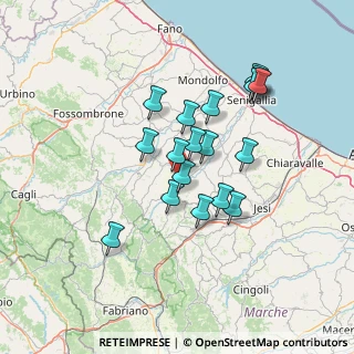 Mappa Via Fratelli Kennedy, 60010 Barbara AN, Italia (12.06667)