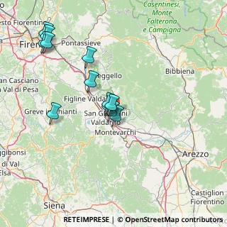 Mappa Frazione Ville - Madrigale, 52028 Terranuova Bracciolini AR, Italia (14.9825)