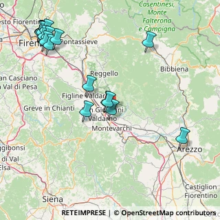 Mappa Frazione Ville - Madrigale, 52028 Terranuova Bracciolini AR, Italia (22.87947)