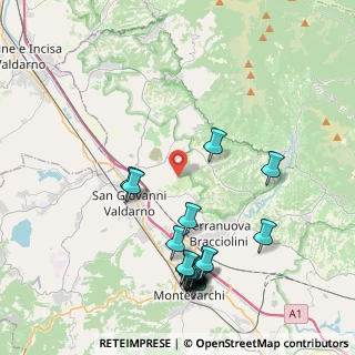 Mappa Frazione Ville - Madrigale, 52028 Terranuova Bracciolini AR, Italia (4.899)