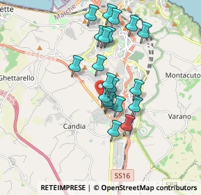 Mappa Via Caduti del Lavoro, 60130 Ancona AN, Italia (1.5755)